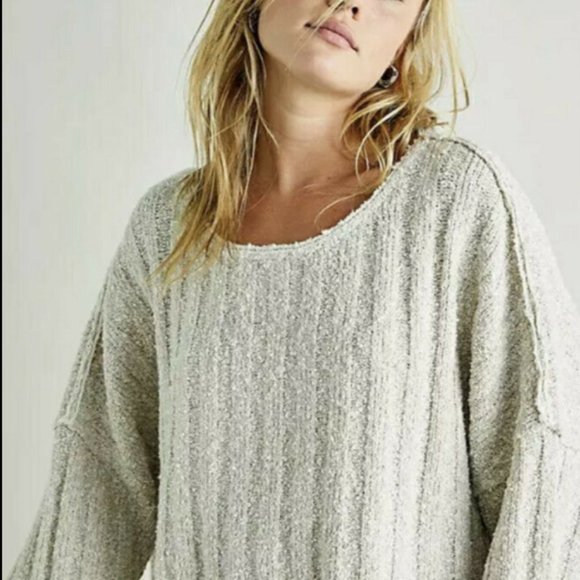 Free People Good Day Pullover Crop Sweater XS NWT - Picture 4 of 4